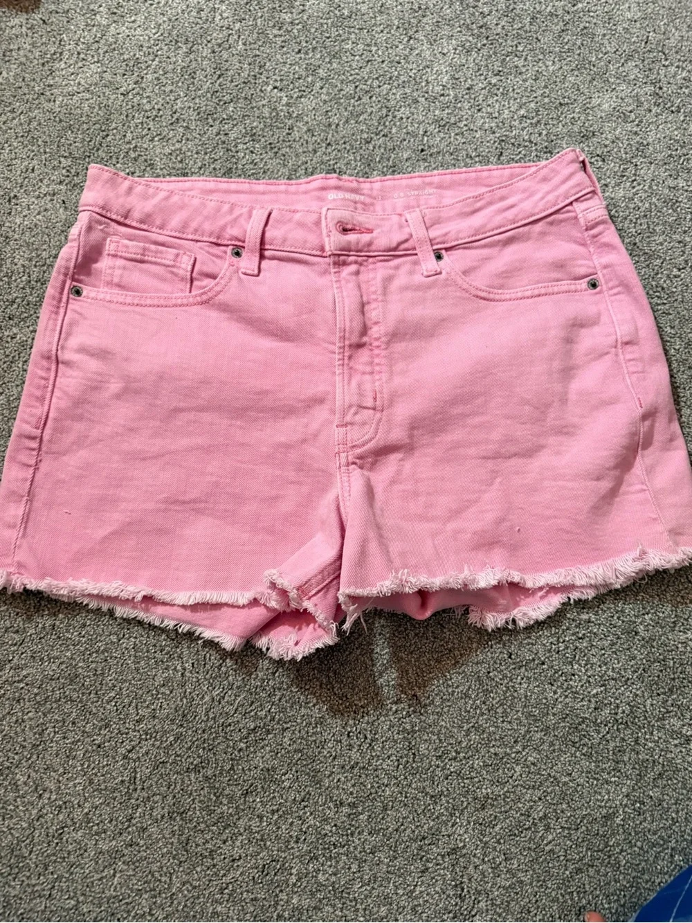 Old Navy pink denim shorts